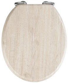 Oak világos WC-ülőke, 42,5 x 35,5 cm - Wenko