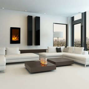 Klarstein Lausanne Vertical, elektromos kandalló, 2000 W, heti időzítő, fekete