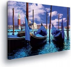 Vászonkép 100x75 Velence gondolák víz csatorna városkép Olaszország utazás