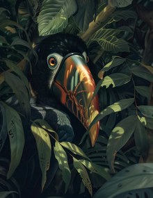 Poszter 50x65cm Rejtett Tukán