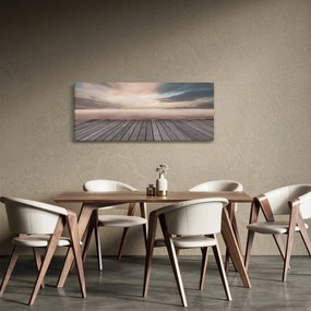 Kép - Móló naplementében (120x50 cm)