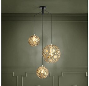 Eglo 39758 - Csillár zsinóron SKOURA 3xE27/60W/230V