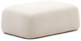 Krémszínű buklé puff Martina – Kave Home