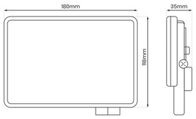 LED Kültéri reflektor LED/50W/230V 5000K IP65