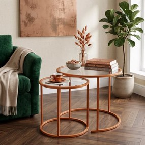 Dohányzóasztal, 60 cm – Orange-Trs-60-42-Nrd-Srk