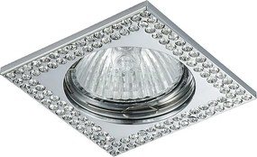 PREZENT 71077 Crystals Kristály Spot Lámpa Króm, Átlátszó GU10 IP20