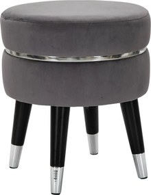 Szürke bársony lábtartó Paris – Mauro Ferretti