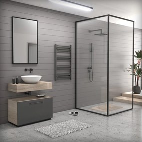 Grafitszürke 750x1200mm törölközőszárítós fürdőszobai radiátor Welland Lux | Készletről | Gyors kiszállítással