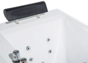 Fehér whirlpool masszázskád LED világítással 172 x 83 cm MONTEGO Beliani