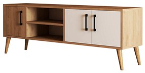 TV asztal/szekrény Essex (tölgy + fehér). 1073275