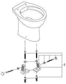 GROHE 39430000 - Padlóra álló WC BAU CERAMIC 515 x 356 x 406 mm kerámia/fehér
