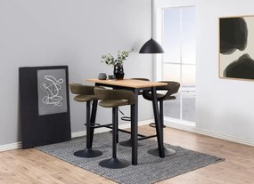 Chara bárasztal tölgy-fekete 117 cm