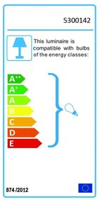 Lena fekete függőlámpa, ø 37 cm - White Label
