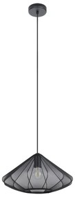 Eglo 43995 - Csillár zsinóron DOLWEN 1xE27/40W/230V átm. 42,5 cm fekete