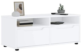 VISNES fehér szerelt fa TV-szekrény 100x40x38 cm