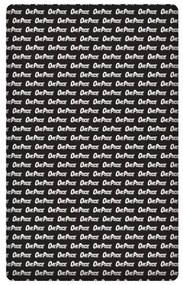 One Piece Black gumis lepedő 90x200 cm