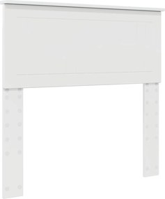 vidaXL Fejtámla Fényes Fehér 90 cm Faanyag