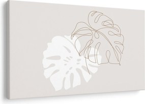Kép - Line art monstera N⁰2 (90x60 cm)