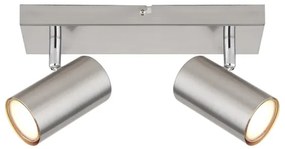 Globo 57911-2 - spotlámpa ROBBY 2xGU10/25W/230V matt króm