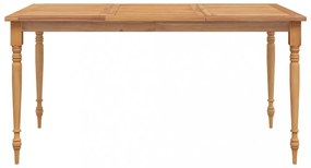tömör tíkfa Batavia asztal 150 x 90 x 75 cm