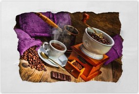 Poszterek 60x40 Lila kávés zsákok