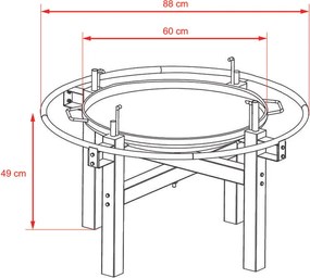 Avenberg KENTUCKY Multifunkciós tűzrakóhely + grill elektromos tűvel
