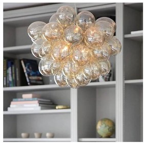 ByRydens 4200440-5503 - Csillár zsinóron GROSS 8xG9/4W/230V füstös/barna