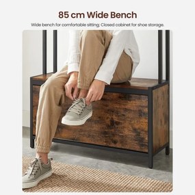 NAVOR álló kabáttartó barna/fekete