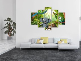 Kép - Vidám állatkák (150x105 cm)