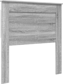 vidaXL Fejtámla fejtámlával Szürke Sonoma 90 cm Faanyag