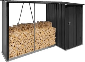 Fatároló fészerrel, 270x104x159 cm, antracit, ARPOL TYP 2