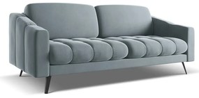Világoskék bársony kanapé 202 cm Nalu – Makamii