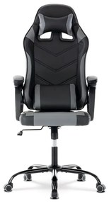 Szürke Ekobőr Gamer Szék, Hinta Mechanikával. KA-L626 GREY