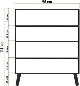 Multilüx konyhaszekrény, 95 cm – TR869VEL4516