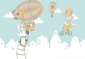 Fotótapéta Lufi Hegyek skandináv stílus 254 x 184