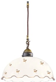 Kolarz 731.30.161- Kábeles csillár NONNA 1xE27/75W/230V Ø 30 cm virág alakú rózsaarany