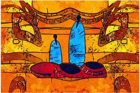 Kép - Ősi festészet (90x60 cm)