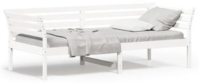 fehér tömör fenyőfa kanapéágy matrac nélkül 90 x 200 cm