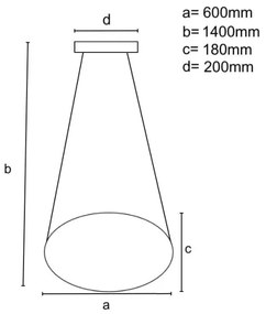 LED állítható fényerejű csillár kábellel LED/70W/230V 3000-6500K fehér + DO