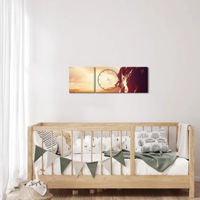 Kép - Hegymászók (órával) (90x30 cm)