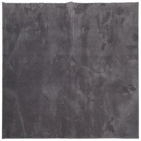 HUARTE antracit rövid szálú puha és mosható szőnyeg 120x120 cm