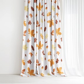 Goldea pamut drapéria - őszi levelek 240x150 cm