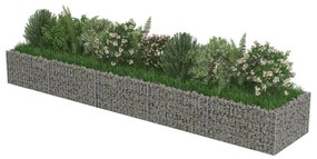 Horganyzott acél gabion magaságyás 450 x 90 x 50 cm