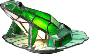 Elstead Lighting TIFFANY ANIMAL LAMPS QZ-FROG-TL Asztali lámpa 1x3W/G9 3000K 320LM