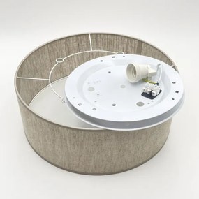 Mennyezeti lámpatest SIRJA 1xE27/15W/230V Ø 35 cm, bézs