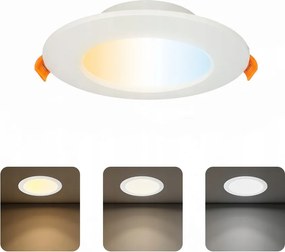 Horoz Mennyezeti Led panel lámpatest 6W 3CCT Kerek Süllyesztett Lámpa Fehér