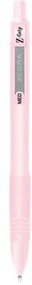 Golyóstoll, 0,27 mm, nyomógombos, rózsaszín tolltest, ZEBRA Z-Grip Pastel, kék (TZ91807)
