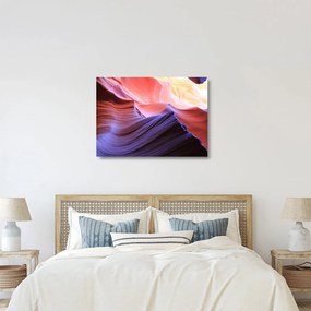 Kép - színes homok (üvegen) (70x50 cm)