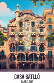 Poszter 67,5x100cm Casa Batlló