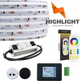 5m Led lépcső szett Cob Rgb+nw 16W 24V SK6812